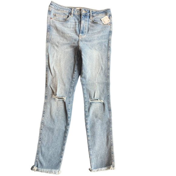Free People Raw High Rise Jeans in Sweet Blue NWT - Picture 6 of 15